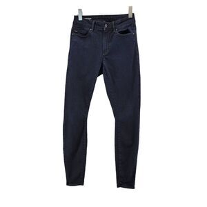 G-Star Raw Shape Jeans High Super Skinny Womens 25" Waist Dark Wash Stretch
